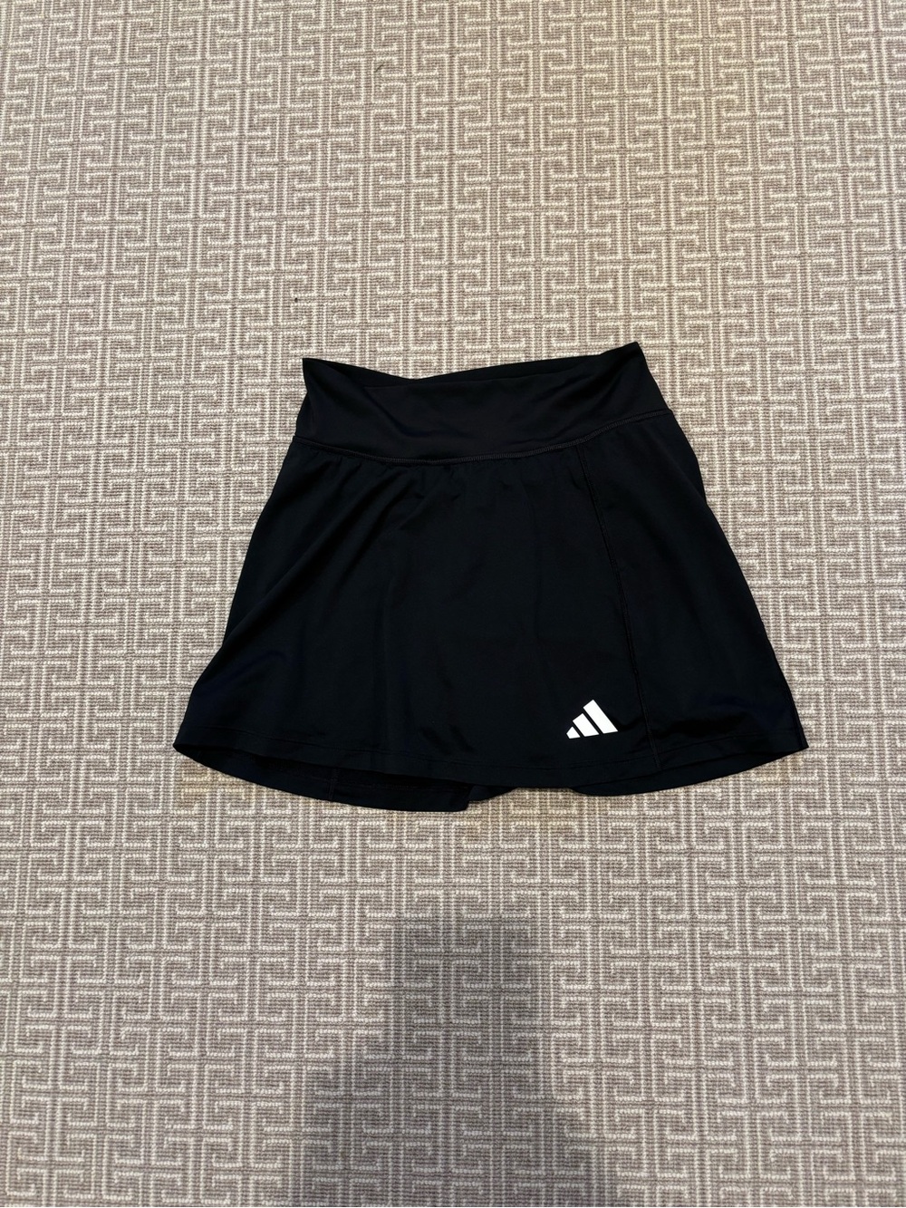 adidas Black Tennis Skort with White Logo